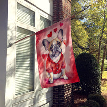 Load image into Gallery viewer, French Bulldog My Valentine House Flag
