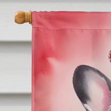 Load image into Gallery viewer, French Bulldog My Valentine House Flag