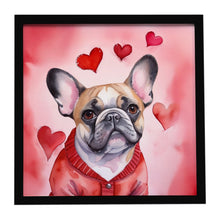 Load image into Gallery viewer, French Bulldog My Valentine Framed Metal Print