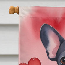 Load image into Gallery viewer, French Bulldog My Valentine House Flag