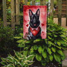 Load image into Gallery viewer, Black German Shepherd Valentine’s Day Garden Flag – Dog-Themed Heart Yard Decor