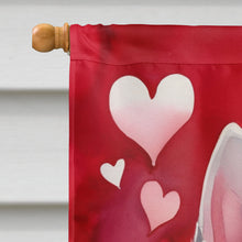 Load image into Gallery viewer, White German Shepherd My Valentine House Flag