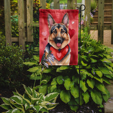 Load image into Gallery viewer, German Shepherd Valentine’s Day Garden Flag – Dog-Themed Heart Yard Decor