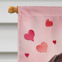 Load image into Gallery viewer, German Shorthaired Pointer My Valentine House Flag