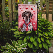 Load image into Gallery viewer, German Shorthaired Pointer Valentine’s Day Garden Flag – Dog-Themed Heart Yard Decor