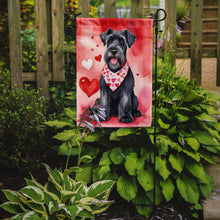 Load image into Gallery viewer, Giant Schnauzer Valentine’s Day Garden Flag – Dog-Themed Heart Yard Decor