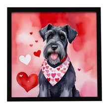 Load image into Gallery viewer, Giant Schnauzer My Valentine Framed Metal Print