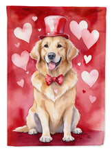 Load image into Gallery viewer, Golden Retriever Valentine’s Day Garden Flag – Dog-Themed Heart Yard Decor