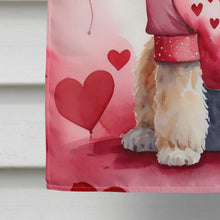 Load image into Gallery viewer, Goldendoodle My Valentine House Flag
