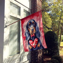 Load image into Gallery viewer, Gordon Setter My Valentine House Flag