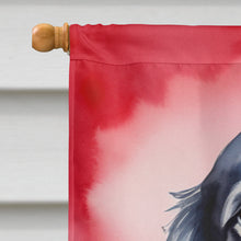Load image into Gallery viewer, Gordon Setter My Valentine House Flag