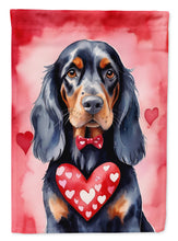 Load image into Gallery viewer, Gordon Setter My Valentine House Flag