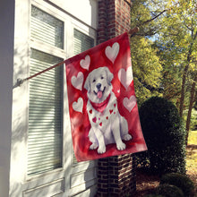Load image into Gallery viewer, Great Pyrenees My Valentine House Flag
