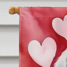 Load image into Gallery viewer, Great Pyrenees My Valentine House Flag