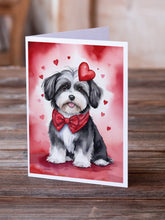 Load image into Gallery viewer, Havanese My Valentine Greeting Cards - Blank Note Cards – 8-Pack of Artist-Designed Cards with Envelopes