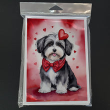 Load image into Gallery viewer, Havanese My Valentine Greeting Cards - Blank Note Cards – 8-Pack of Artist-Designed Cards with Envelopes