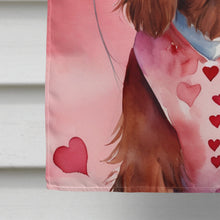 Load image into Gallery viewer, Irish Setter My Valentine House Flag