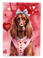 Load image into Gallery viewer, Irish Setter My Valentine House Flag