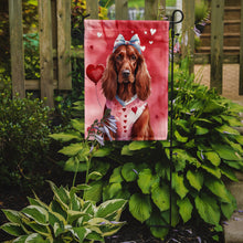 Load image into Gallery viewer, Irish Setter Valentine’s Day Garden Flag – Dog-Themed Heart Yard Decor