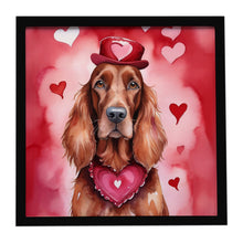 Load image into Gallery viewer, Irish Setter My Valentine Framed Metal Print