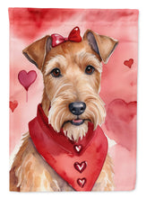 Load image into Gallery viewer, Irish Terrier My Valentine House Flag