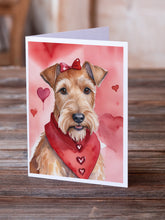 Load image into Gallery viewer, Irish Terrier My Valentine Greeting Cards - Blank Note Cards – 8-Pack of Artist-Designed Cards with Envelopes