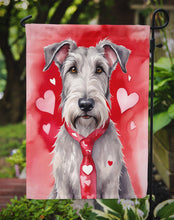 Load image into Gallery viewer, Irish Wolfhound Valentine’s Day Garden Flag – Dog-Themed Heart Yard Decor