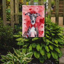Load image into Gallery viewer, Italian Greyhound Valentine’s Day Garden Flag – Dog-Themed Heart Yard Decor