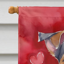 Load image into Gallery viewer, Jack Russell Terrier My Valentine House Flag