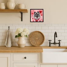 Load image into Gallery viewer, Keeshond My Valentine Framed Metal Print