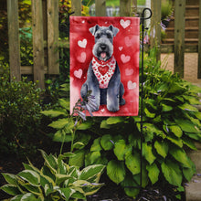 Load image into Gallery viewer, Kerry Blue Terrier Valentine’s Day Garden Flag – Dog-Themed Heart Yard Decor