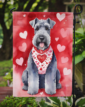 Load image into Gallery viewer, Kerry Blue Terrier Valentine’s Day Garden Flag – Dog-Themed Heart Yard Decor