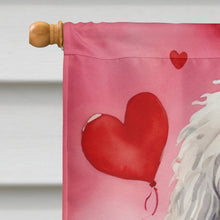 Load image into Gallery viewer, Komondor My Valentine House Flag