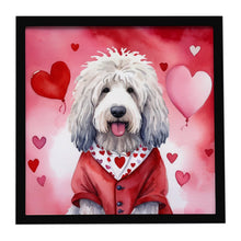 Load image into Gallery viewer, Komondor My Valentine Framed Metal Print