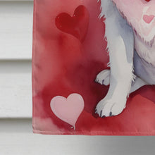 Load image into Gallery viewer, Kuvasz My Valentine House Flag