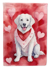 Load image into Gallery viewer, Kuvasz Valentine’s Day Garden Flag – Dog-Themed Heart Yard Decor