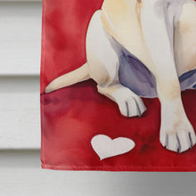 Load image into Gallery viewer, Yellow Labrador Retriever My Valentine House Flag