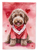 Load image into Gallery viewer, Labradoodle My Valentine House Flag