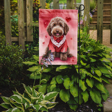 Load image into Gallery viewer, Labradoodle Valentine’s Day Garden Flag – Dog-Themed Heart Yard Decor