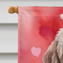Load image into Gallery viewer, Labradoodle My Valentine House Flag