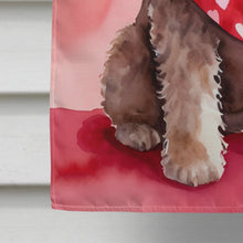 Load image into Gallery viewer, Labradoodle My Valentine House Flag