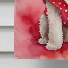Load image into Gallery viewer, Labradoodle My Valentine House Flag