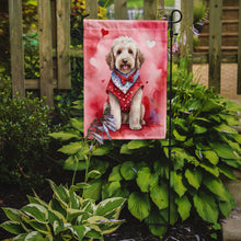 Load image into Gallery viewer, Labradoodle Valentine’s Day Garden Flag – Dog-Themed Heart Yard Decor