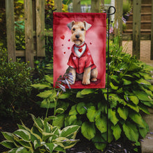 Load image into Gallery viewer, Lakeland Terrier Valentine’s Day Garden Flag – Dog-Themed Heart Yard Decor