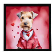 Load image into Gallery viewer, Lakeland Terrier My Valentine Framed Metal Print