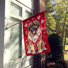 Load image into Gallery viewer, Leonberger My Valentine House Flag