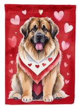 Load image into Gallery viewer, Leonberger Valentine’s Day Garden Flag – Dog-Themed Heart Yard Decor