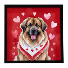 Load image into Gallery viewer, Leonberger My Valentine Framed Metal Print