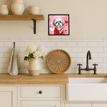 Load image into Gallery viewer, Lhasa Apso My Valentine Framed Metal Print