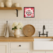 Load image into Gallery viewer, Lhasa Apso My Valentine Framed Metal Print
